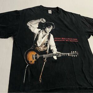 Vintage 1992 John Melencamp single stitch whenever we want concert T shirt XL